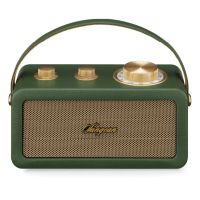 sangean ra-101 altavoz portatil retro con radio forest gold
