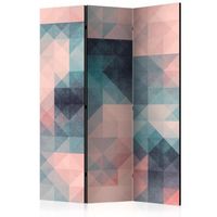 biombo - pixels green and pink 135x172 cm