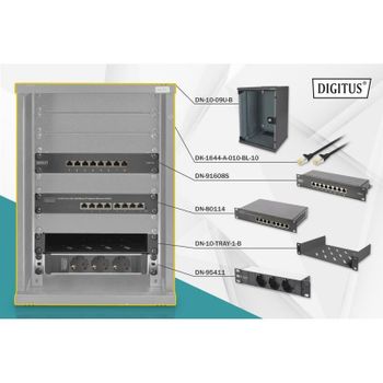 Armario Rack Digitus 9U 254 mm (10