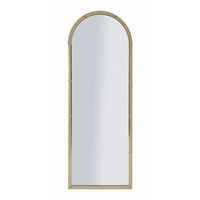 espejo de pared con marco de cristal dorado 55x2x150 cm