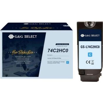 Tóner compatible G&G para Lexmark CS725de Cyan 12.000 páginas