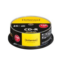 cd-r intenso 700mb 52x spindle 25 unidades