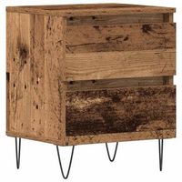 mesita de noche - mesilla de noche con cajon madera vieja 40 x 35 x 50 cm mc6513