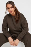 yours sudadera marron chocolate mujer curvy y tallas grandes yours