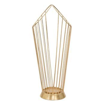 Paragüero Lineal De Metal Dorado Cm 25,5x18,5x60