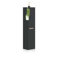 columna de bano suspendida de 1 puerta 135x31 cm opera antracita - roble 31 x 135 x 26 cm