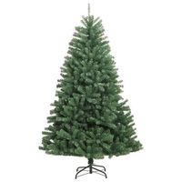 arbol de navidad  decoraciones de navidad artificial con bisagras y soporte verde 150 cm