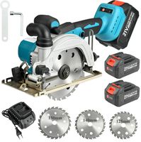 sierra circular electrica inalambrica de 6 pulgadas sin escobillas r para bateria makita de 21v r sierra de mano inalambrica de 1850w para trabajar la madera con 3 hojas de sierra