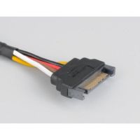 cable de extension de alimentacion sata akasa 03 m negro