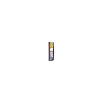 Expositor Mural Fast-paperflow Postales A6 Negro 5 Casillas 650x181x95 Mm