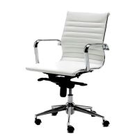 euromof londres sillon de oficina con respaldo bajo blanco