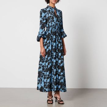 Baum Und Pferdgarten Amber Floral-Print Georgette Midi Dress - EU 34/UK 6
