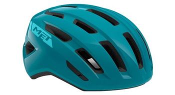 Casco met miles mips turquesa brillante