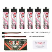6pcs gaoneng 38v 450mah 80c 1s bateria lihv con enchufe a30 y cable adaptador para emax tinyhawk s betafpv beta75x
