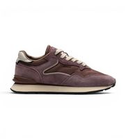 hoff para hombre 22602427 zapatillas de piel city marron berenjena 45 plano ante cordones casual