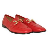 lolas deportivas moda mocasin con punta cuadrada con eslabon metal para mujer