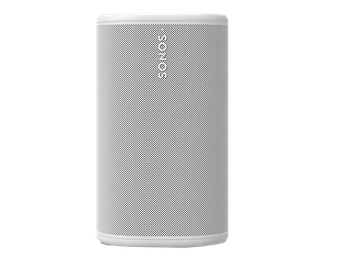 Altavoz bluetooth - Sonos Play, WiFi 6, 24h Autonomía, IP67, Control por Voz, Sonido Estéreo, Trueplay Automático, Blanco