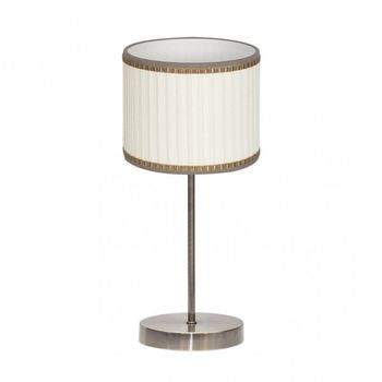 FABRILAMP Sobremesa con pantalla modelo SOPRANO Cuero/beis