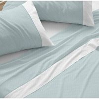 juego sabana diseno 238 claro de luna verde de 135 cm de burrito blanco