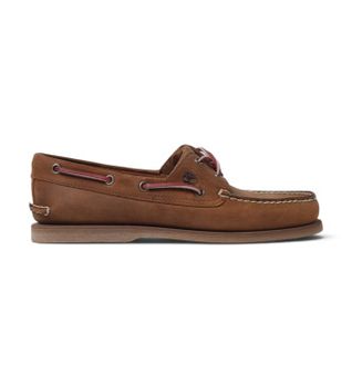 Timberland para hombre. TB01001R2141 Náuticos clásicos de piel marrón (43), Casual