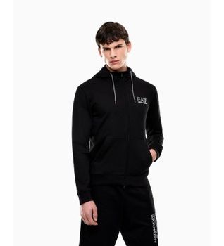 EA7 para hombre. 7M001314_AF13512 Sudadera Visibility negro (S), Casual, Deportivo, Algodón