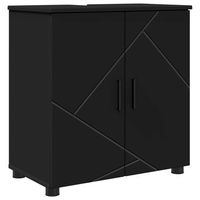 gabinete de bano negro 61 x 35 x 64 cm vidaxl