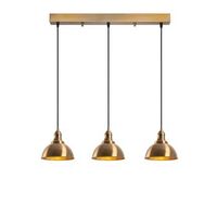 lampara de techo varzan-10862 oro cobrizo metal 70x21x117 cm