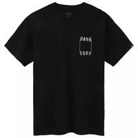 vans tops y camisetas t-shirt big logo schiena black vn0a54crblk1 para mujer
