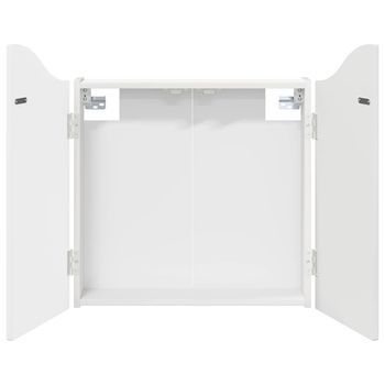 Armario Para Dianas Blanco Brillante 56 X 12 X 63 Cm Vidaxl