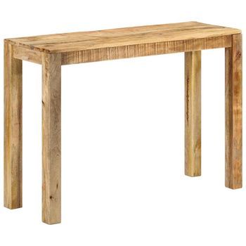 Mesa Consola De Madera De Mango Rugosa 110x35x76 Cm Vidaxl