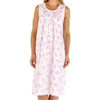 Floral Sleeveless Round Neck Lightweight Nightdress
