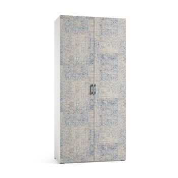 Mueble De Baño Polivalente Blanco Y Leizu Con 4 Estantes
