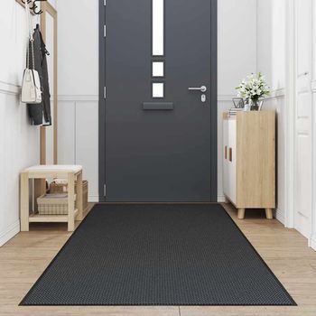 Felpudo | Alfombra De Entrada Negro 115x500 Cm