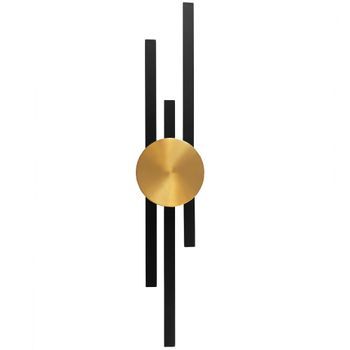 Lámpara De Pared Led App1437-w Black Gold