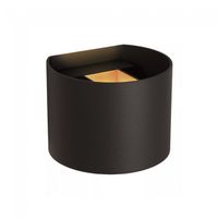 aplique de pared exterior led axi round 2x3w