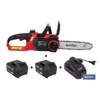 kit de motosierra a bateria con dos baterias de litio 20 v 40 ah  motosierra sin escobillas  espada de 10  eficiencia y precision en cortes de madera