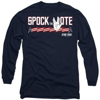 Star Trek Camiseta manga larga Spock the Vote para mujer