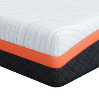 colchon y negro 90 x 200 cm tela jacquard vidaxl