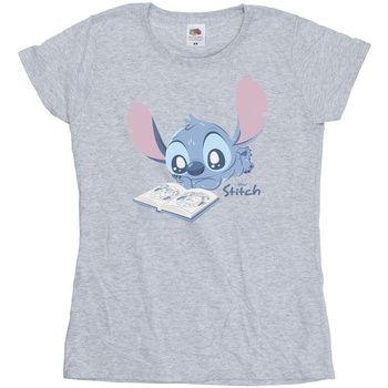 Disney Camiseta Reading Lying Down para mujer