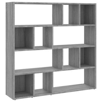 Estantería/divisor De Espacios Gris Sonoma 105x24x102 Cm Vidaxl