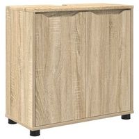 armario para lavabo de bano roble sonoma 60 x 30 x 60 cm vidaxl