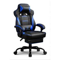silla gaming gtplayer ergonomica con reposapies soporte lumbar y reclinable 155 azul