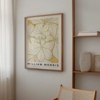cuadro willow pattern ix marco premium chapado en roble 30x40 cm