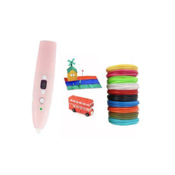 Bolígrafo 3D PCL Baja Temperatura 5 Colores Antiescaldaduras USB