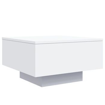 Mesa De Centro Madera De Ingeniería Blanco 55x55x31 Cm Vidaxl