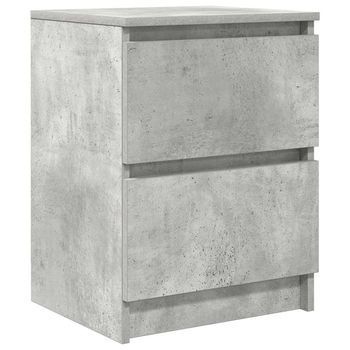 Mueble De Tv De Madera De Ingeniería Gris Hormigón 40x35x54 Cm Vidaxl