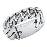 brazalete de acero inoxidable macizo