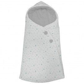 2024 Saco Capazo Capucha Luna Dydados Pelo Estampado Punto Gris