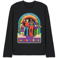 steven rhodes camiseta manga larga say no to hate para mujer