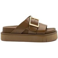 paloma barcelo chanclas demi cowhide brown para mujer